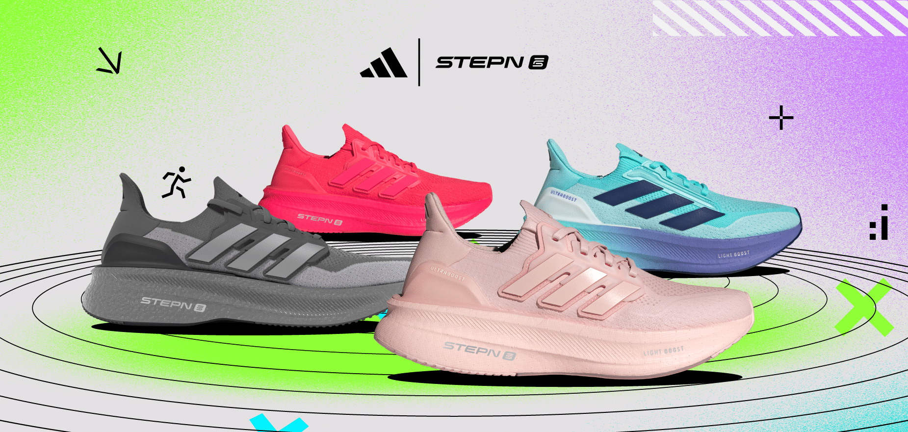 کفشهای ورزشی STEPN GO x Adidas | منبع: STEPN GO