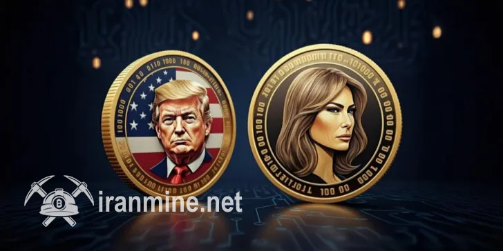 سلطه کامل نشان‌های TRUMP و MELANIA بر بازار میم کوین‌های سیاسی | ایران ماین