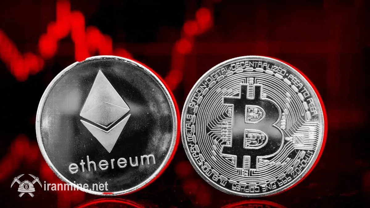 سقوط ۵ درصدی کل نرخ بازار رمزارزها پس از عقب‌نشینی بیت کوین و اتریوم | ایران ماین