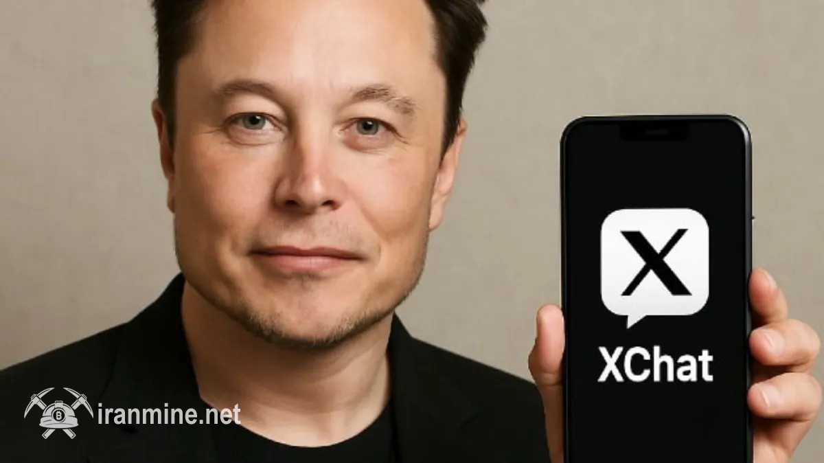 ایلان ماسک از پیام‌رسان X Chat با معماری زنجیره بلوکی بیت کوین رونمایی کرد | ایران ماین